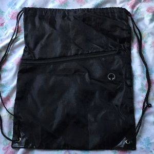 Black Nylon Gym Bag